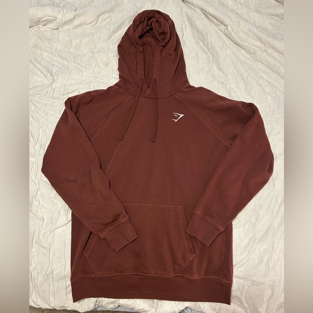 Gymshark Brown/Burgundy Sweatshirt Hoodie